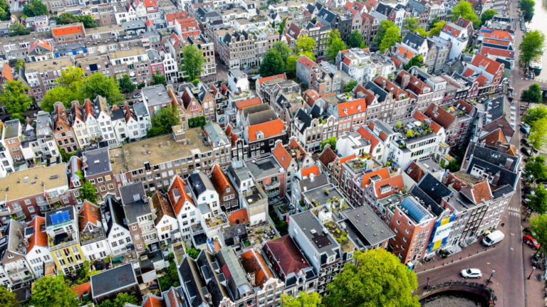 Canal Houses from Top of Westerkerk