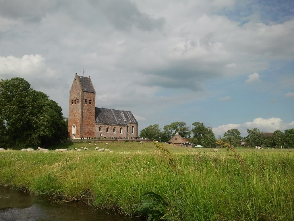 Walking the Netherlands' New Long-Distance Salt Path: A Journey Through Nature and Culture 7 Skyline and the architecture of Alde Fryske Tsjerken in Leeuwarden, Netherlands