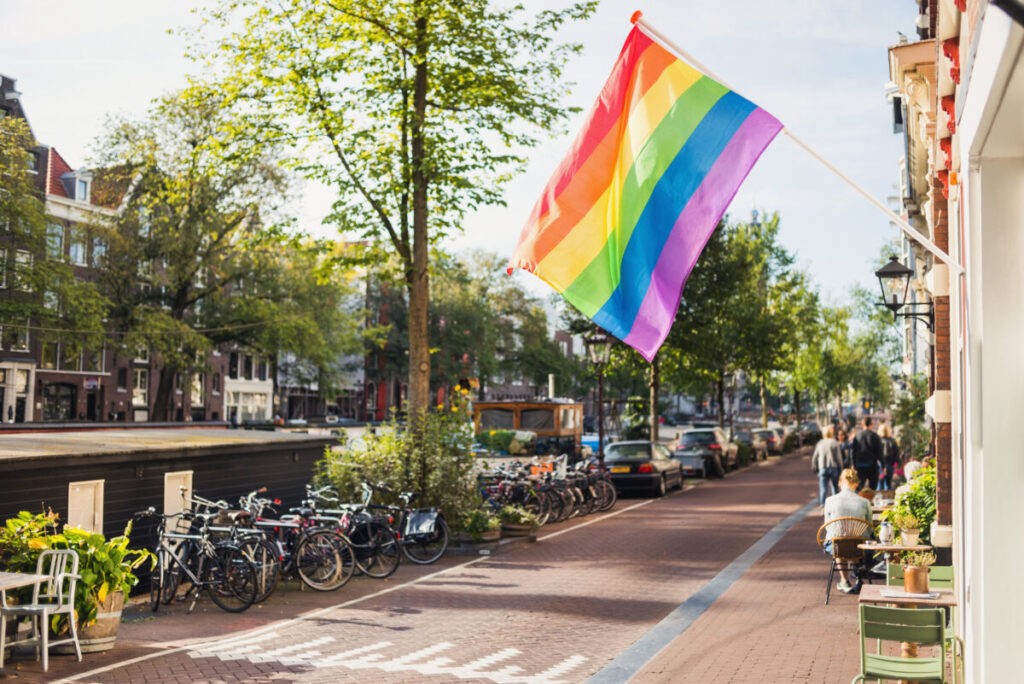 Amsterdam Pride 2026: Your Guide to the Canal Parade & Saturday Party Day 8 Colorful rainbow pride flag displayed in Amsterdam, representing diversity and inclusivity in the city's cultural landscape.