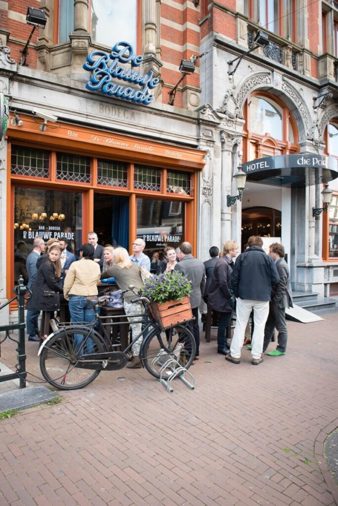 11 Best Places to Drink Authentic Heineken on Draft in Amsterdam: A Local's Guide 5 Front and exterior of the Bar-Bodega De Blauwe Parade in Amsterdam