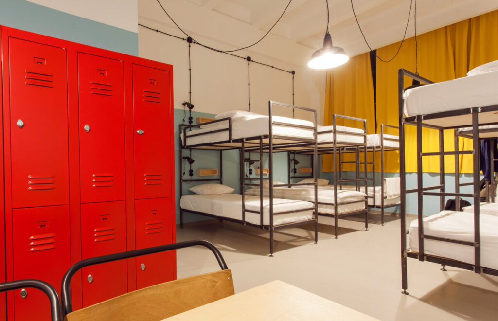 20 Insider Secrets for Exploring Amsterdam on a Shoestring: Your Ultimate Budget-Friendly Guide 3 Interior of the hostel featuring modern bunk beds and secure lockers