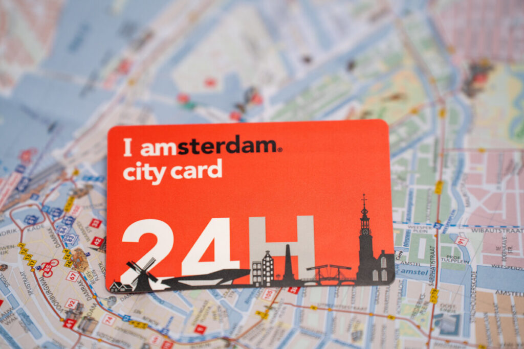 20 Insider Secrets for Exploring Amsterdam on a Shoestring: Your Ultimate Budget-Friendly Guide 15 Close-up of the I Amsterdam City Card resting on a colorful sightseeing map