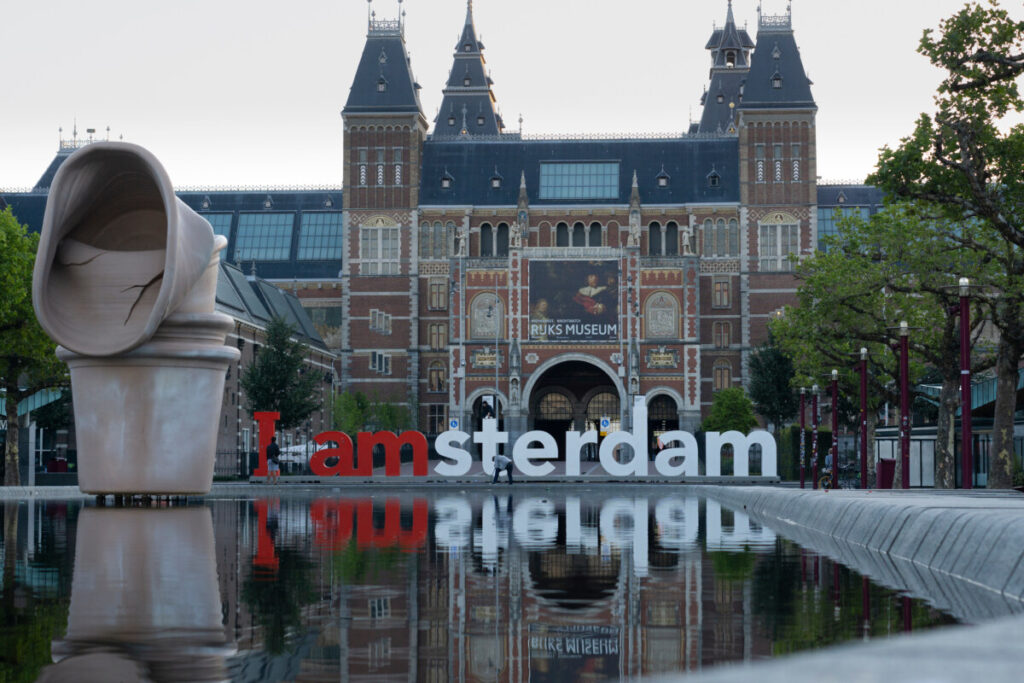 10 Photogenic Spots in Amsterdam: Where to Capture the Perfect Picture 4 The IAmsterdam Sign in front of the Rijkmuseum in Amsterdam, Netherlands