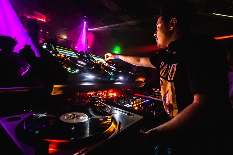 DJ blasting music at RADION, Amsterdam