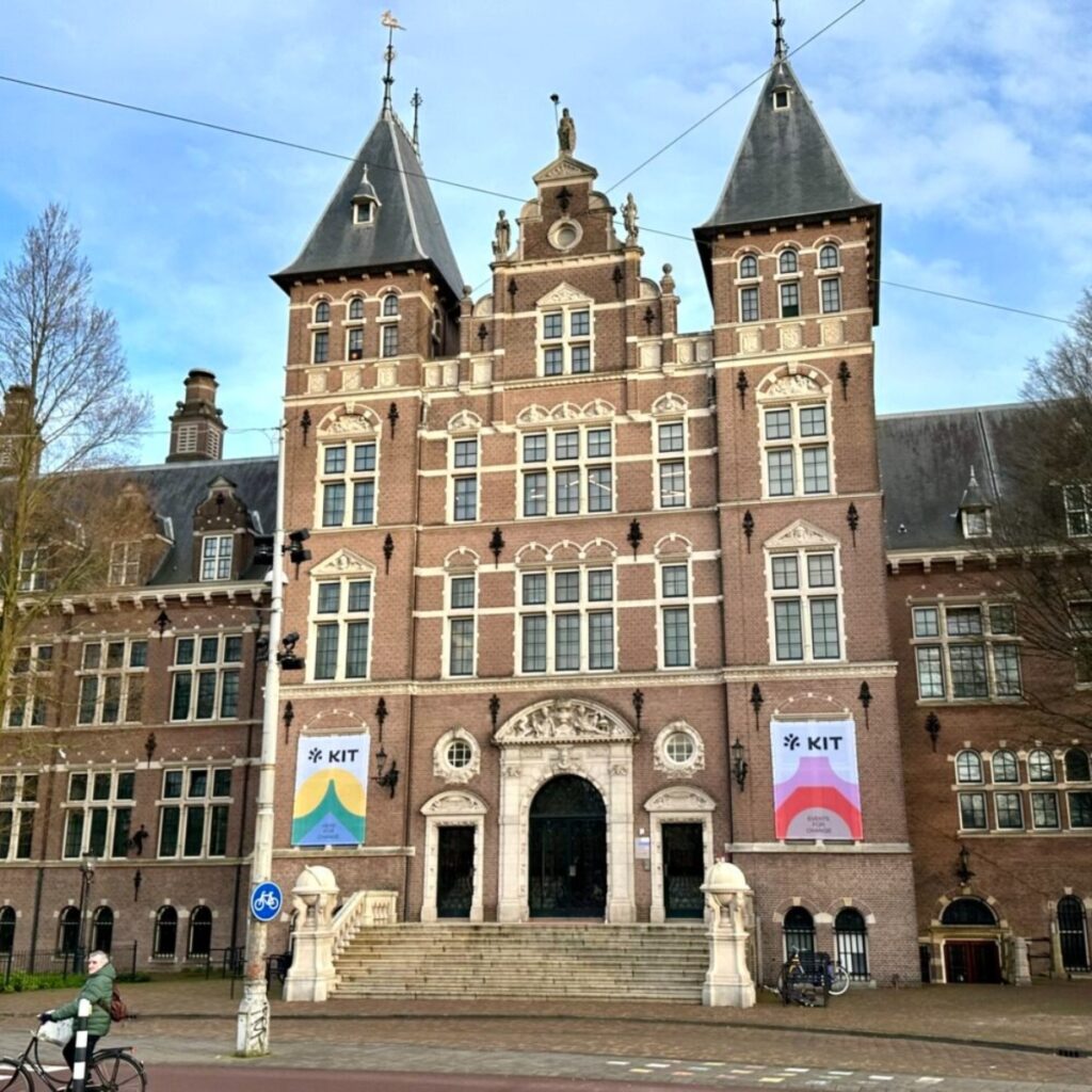 Facade of the Royal Tropical Institute (KIT) in Amsterdam, a grand Grachtenfestival venue