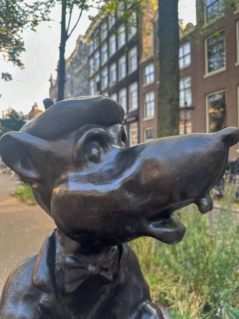 Sculpture of Argus in Amsterdam