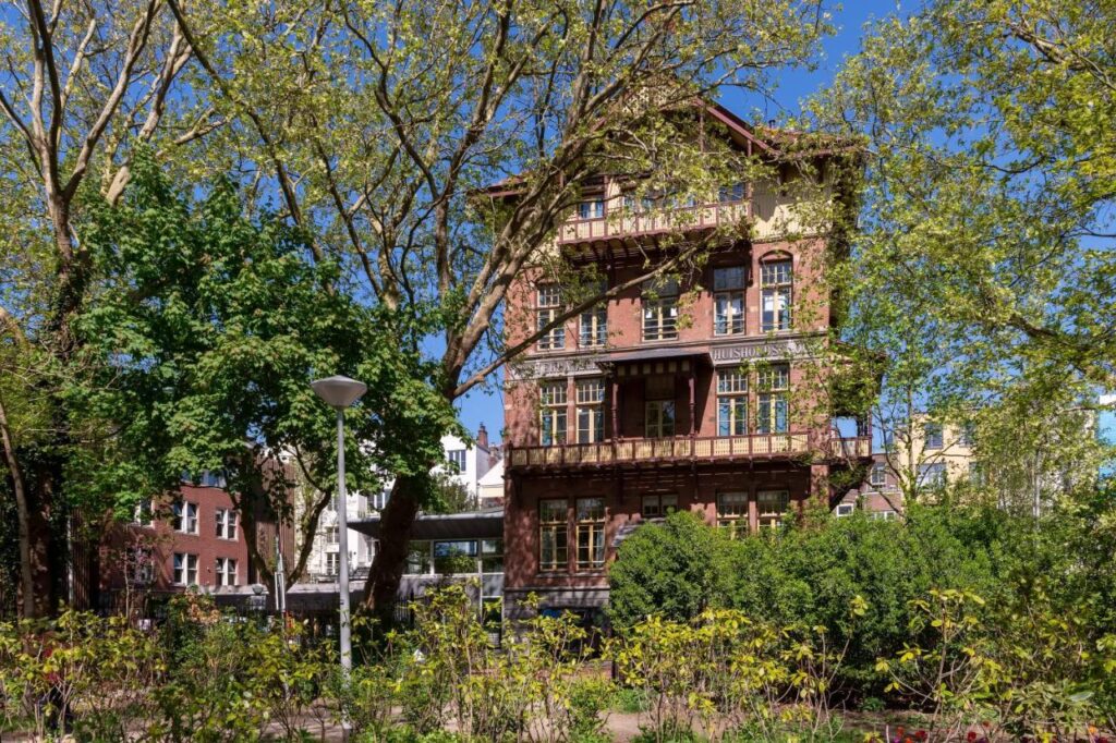 Solo Travel in Amsterdam: A Guide to Exploring the City Alone 4 Building exterior of the Stayokay Hostel Amsterdam Vondelpark