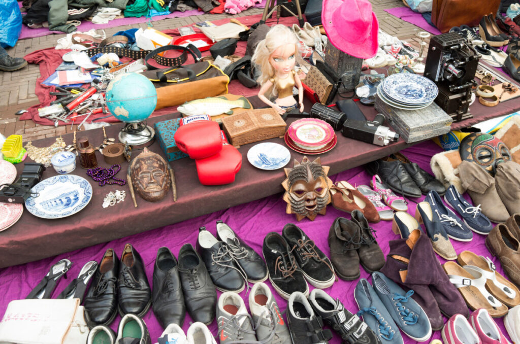 Amsterdam on a Budget: 10 Free and Low-Cost Activities for Travelers 10 Waterlooplein Flea Market stall at the Waterlooplein in Amsterdam, Netherlands