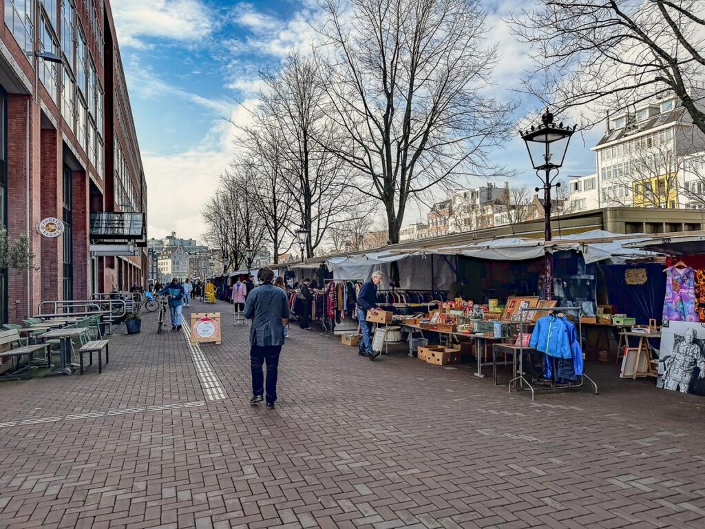 Amsterdam's Hidden Gems: 12 Off-the-Beaten-Path Attractions 10 Panoramic view of the Waterlooplein Market in Amsterdam, Netherlands
